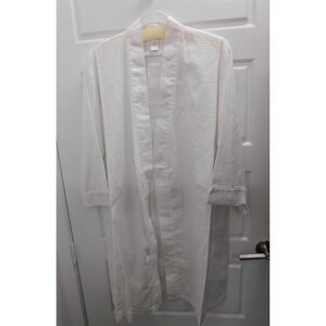 New Neiman Marcus White 100% Cotton Robe sz‎ S